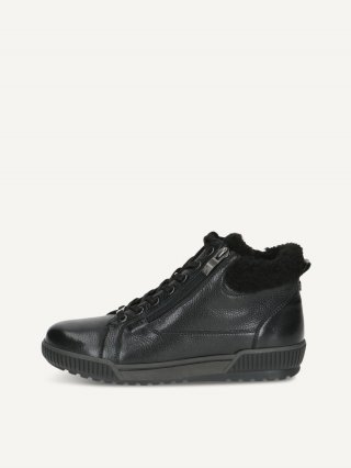 Caprice Stiefelette - Schwarzes Nappaleder
