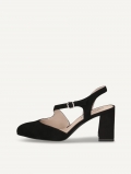 Caprice Slingpumps - Schwarzes Wildleder