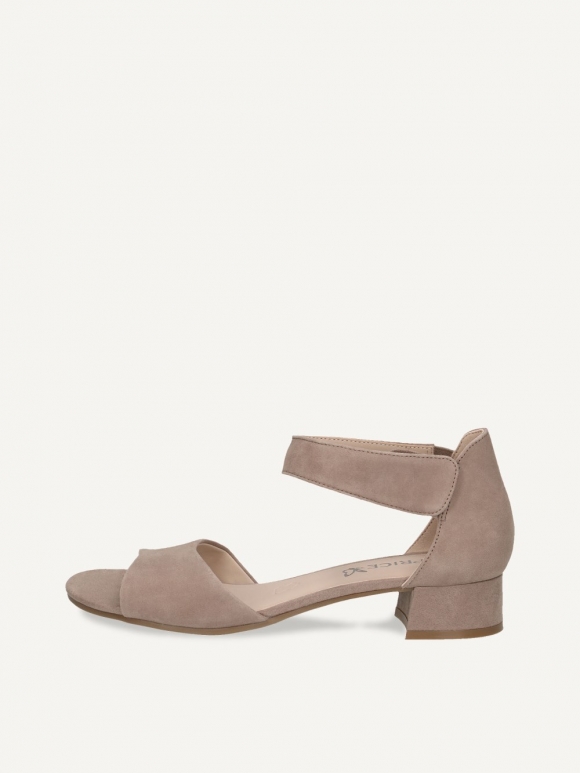 Caprice Sandalette - Schlammfarbenes Wildleder