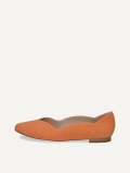 Caprice Pumps - Orangefarbenes Wildleder