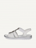 Caprice Sandalette - Weißer Kamm