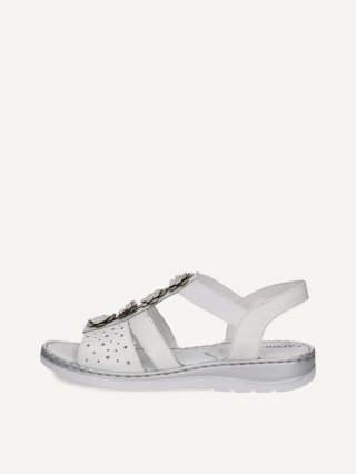 Caprice Sandalette - Weißer Kamm