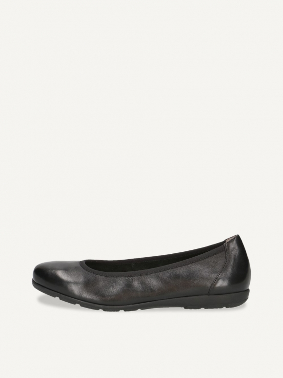 Caprice Ballerina - Schwarzes Nappaleder