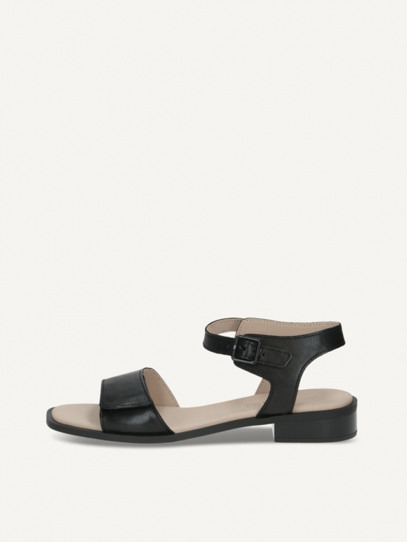 Caprice Sandalette - Schwarzes Nappaleder