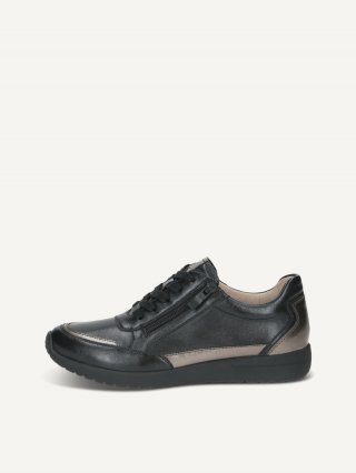 Caprice Sneaker - Schwarzer Kammleder