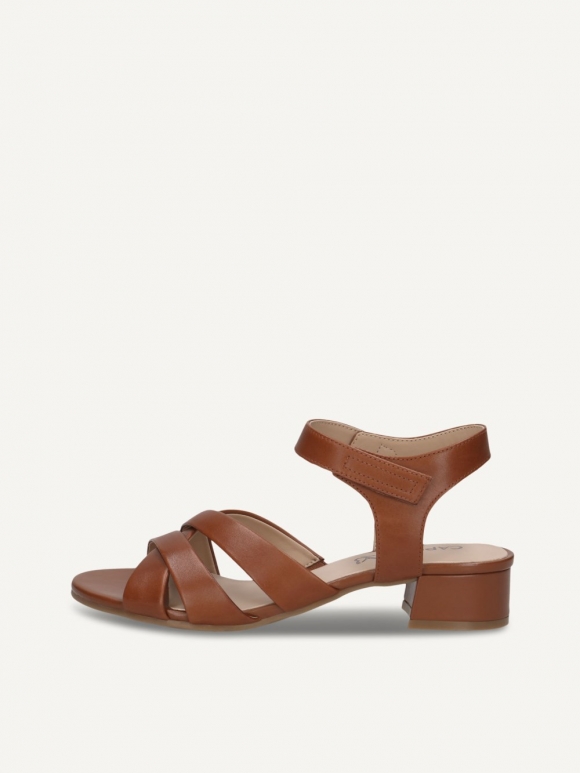 Caprice Sandalette - Cognac-Nappaleder