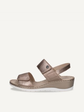 Caprice Sandalette - Taupe-Metallic