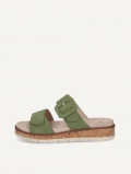 Caprice Slipper - Grünes Wildleder