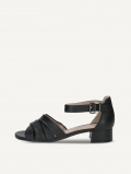 Caprice Sandalette - Schwarzes Nappaleder