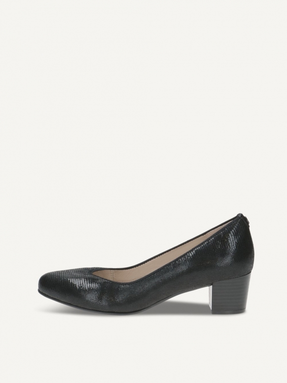 Caprice Pumps - Schwarzes Reptil