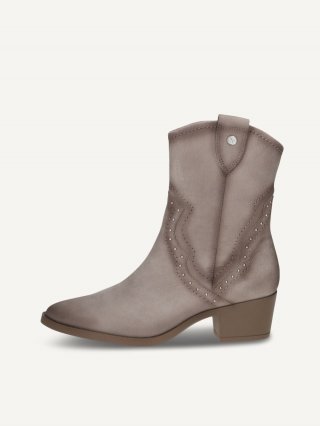 Caprice Stiefelette - Taupefarbenes Nubukleder