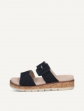 Caprice Slipper - Ozeanfarbenes Wildleder