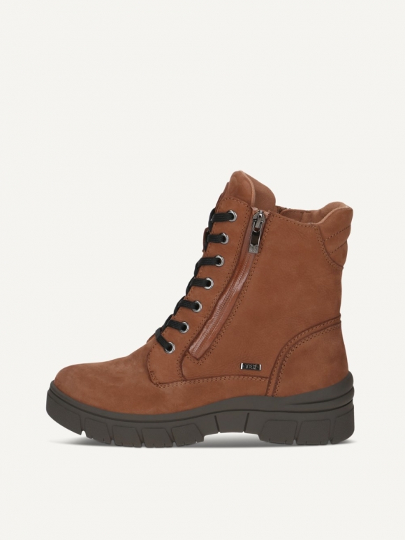 Caprice Stiefelette - Cognac-Nubuk