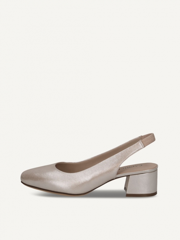Caprice Slingpumps - Taupe-Metallic