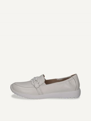 Caprice Slipper - Weißes Softnap.