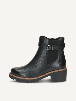 Caprice Stiefelette - Schwarzes Nappaleder