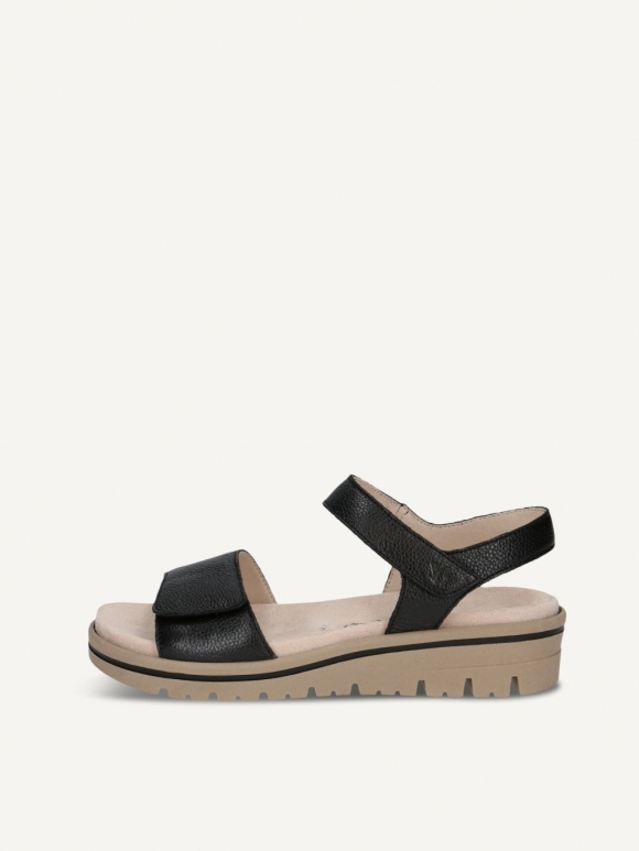 Caprice Sandale - Schwarzes Nappa