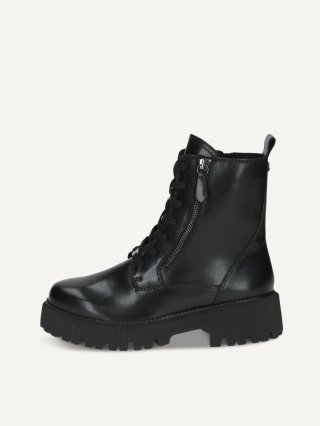 Caprice Stiefelette - Schwarzes Nappaleder