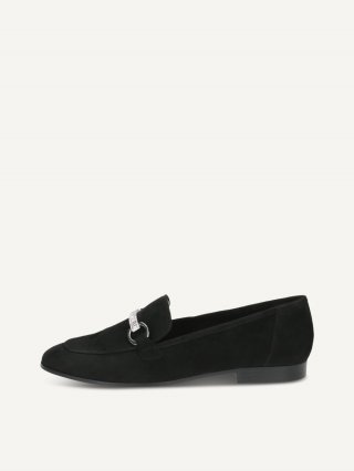 Caprice Slipper - Schwarzes Wildleder