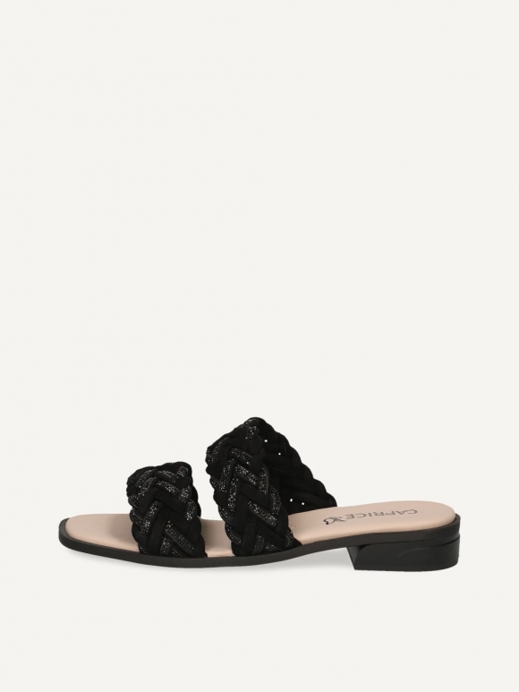 Caprice Pantolette - Schwarzes Wildleder