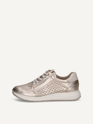 Caprice Sneaker - Hellgoldenes Rehleder
