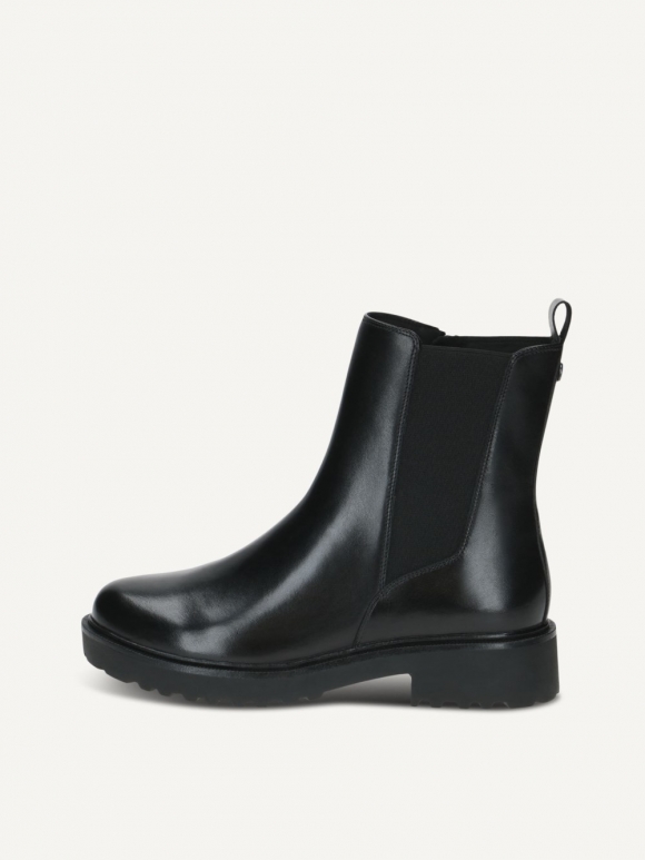 Caprice Stiefelette - Schwarzes Nappaleder