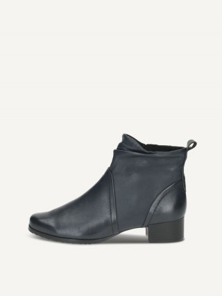 Caprice Stiefelette - Ozeanblaues Nappaleder