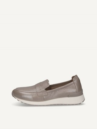 Caprice Slipper - Steinfarbenes Wildleder