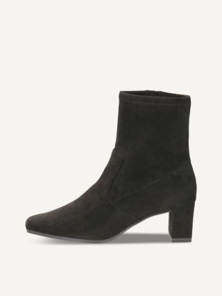 Caprice Stiefelette - Schwarzes Stretchleder