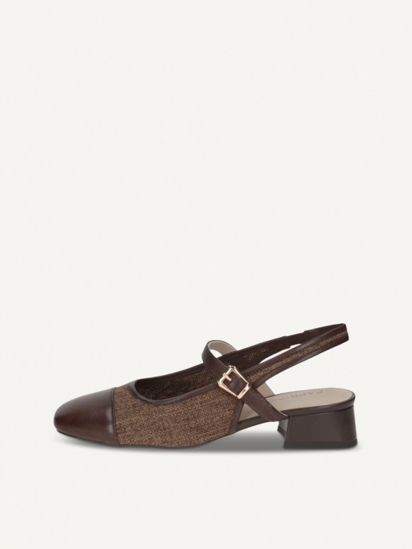 Caprice Slingpumps - Dunkelbrauner Kamm