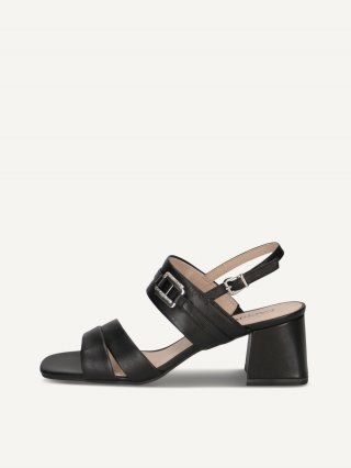 Caprice Sandalette - Schwarzes Nappa