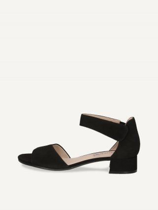 Caprice Sandalette - Schwarzes Wildleder