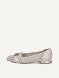Caprice Slipper - Cremeweißer Kamm