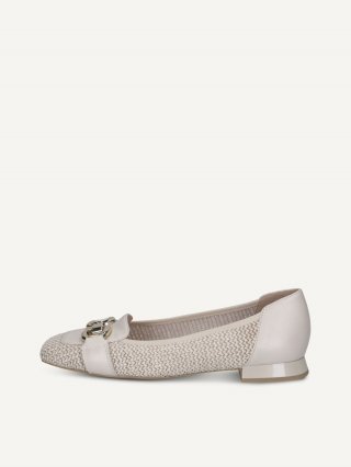 Caprice Slipper - Cremeweißer Kamm
