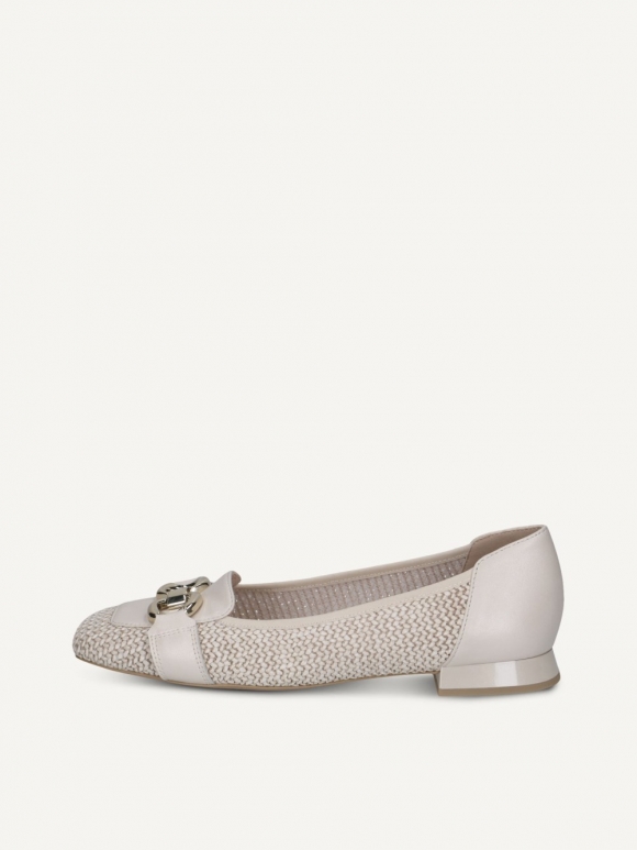 Caprice Slipper - Cremeweißer Kamm
