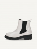 Caprice Chelsea Boot - Weißes Nappaleder