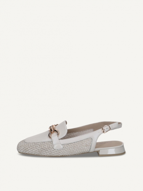 Caprice Ballerina - Offwhite Kammleder