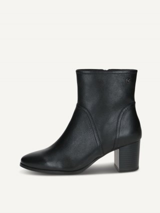 Caprice Stiefelette - Schwarzes Nappaleder