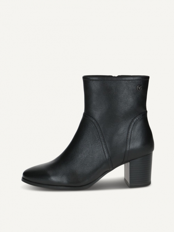 Caprice Stiefelette - Schwarzes Nappaleder