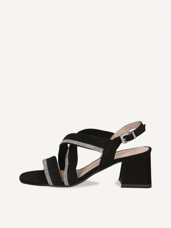 Caprice Sandalette - Schwarzes Wildleder