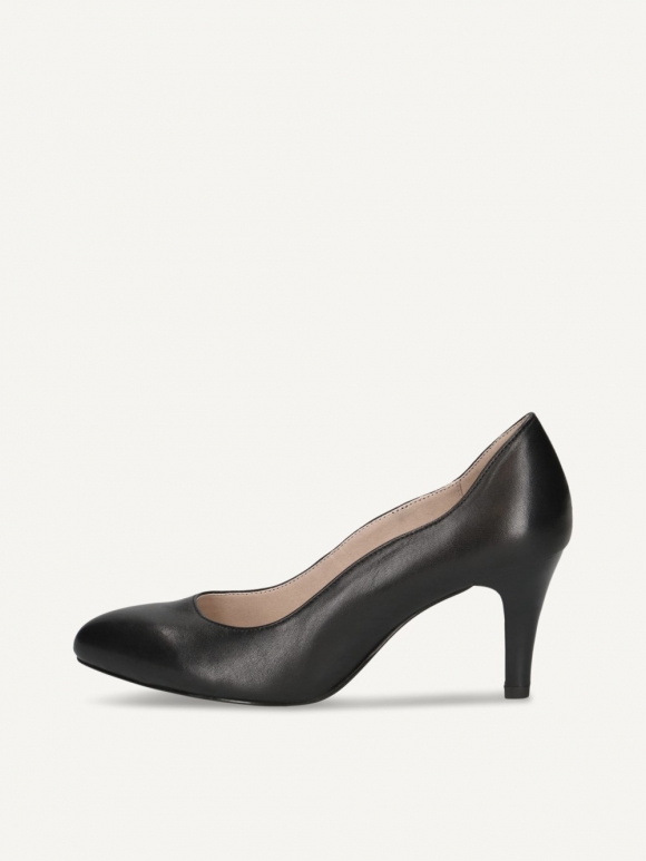 Caprice Pumps - Schwarzes Nappa-Lederleder