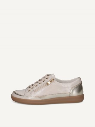 Caprice Sneaker - Creme/Gold