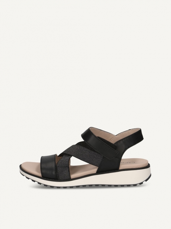 Caprice Sandale - Schwarzes Nappa
