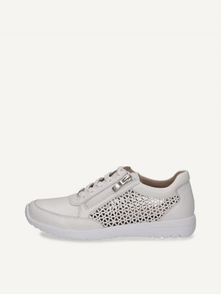 Caprice Sneaker - Weißes Nappaleder
