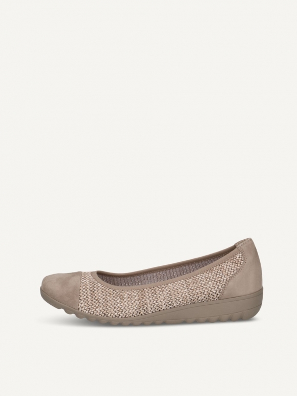 Caprice Ballerina - Schlammfarbener Kamm