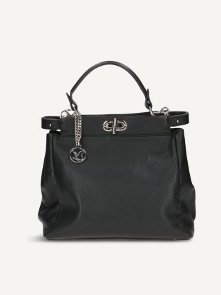 Caprice Handtasche - Schwarzes Nappaleder