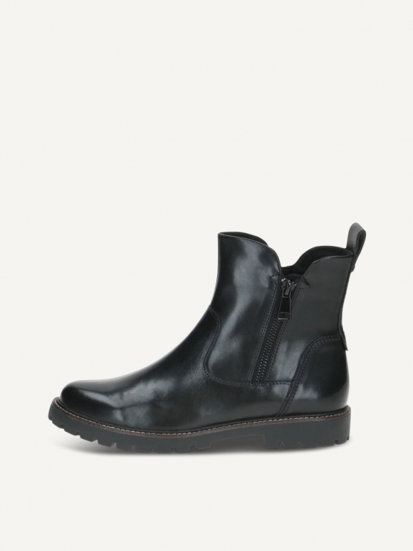 Caprice Stiefelette - Schwarzes Nappaleder