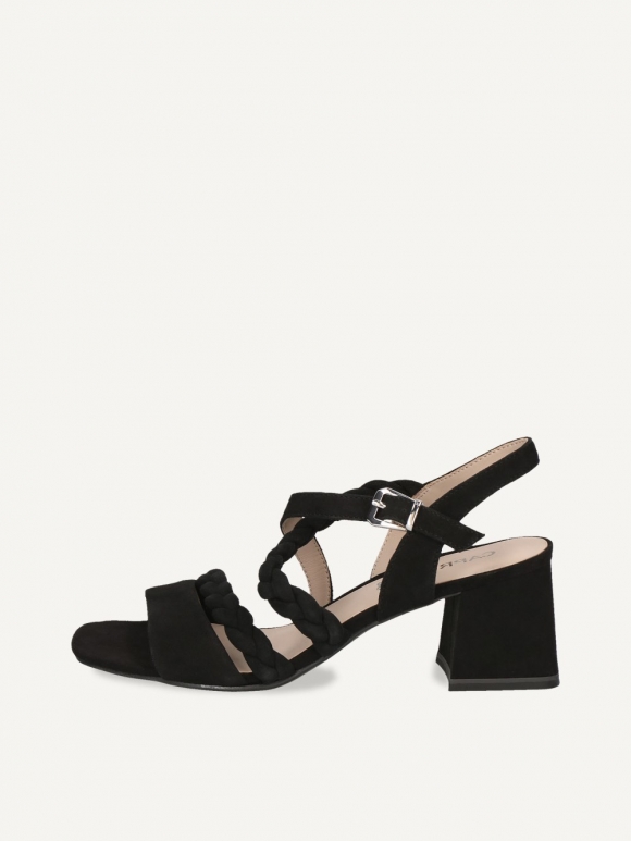Caprice Sandalette - Schwarzes Wildleder