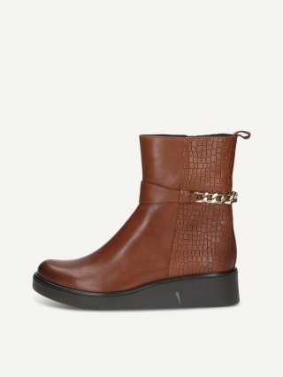 Caprice Stiefelette - Cognacfarbener Kamm