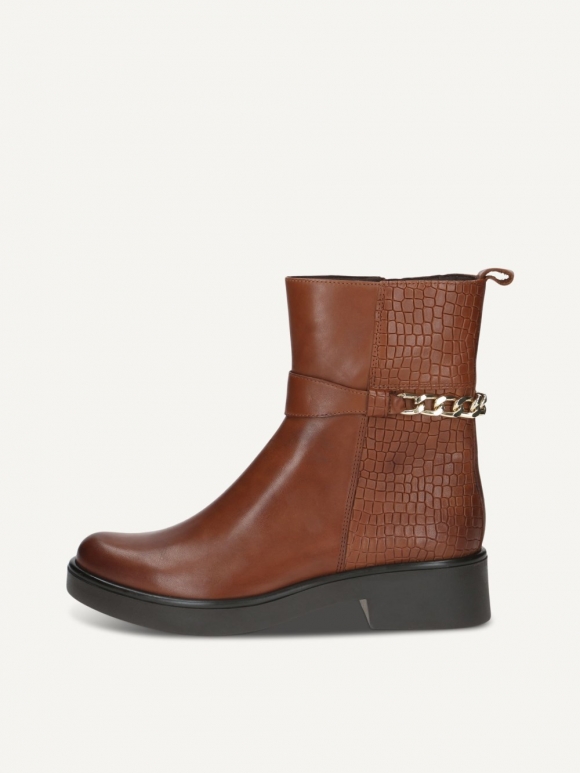 Caprice Stiefelette - Cognacfarbener Kamm